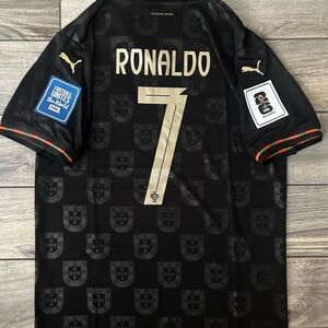 #7 Ronaldo Portugal 2026 Away Jersey | Size Large | Qualifiers Badges